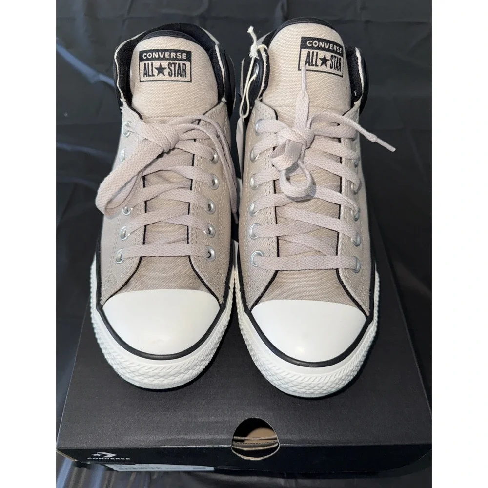 Converse Chuck Taylor All Star High Street Mid Shoe Tan/Black/White Unisex‎ - Picture 2 of 9